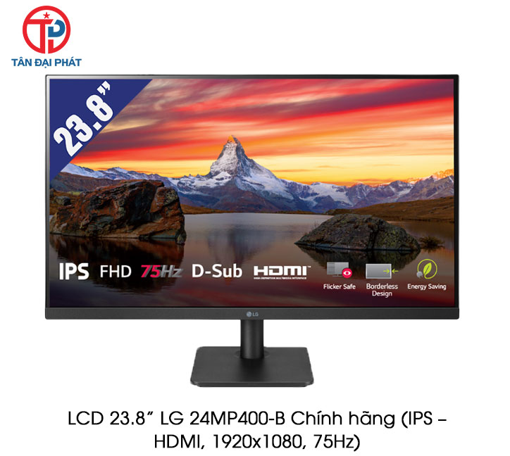 LCD 23.8” LG 24MP400-B 